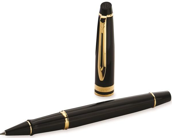Waterman Expert Black Gt Rollerpen   F
