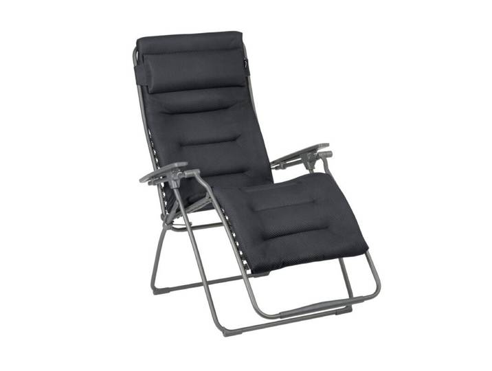 Lafuma Futura XL BeComfort® Relaxsessel - Textilgewebe (BeComfort) dark grey klappbar, stufenlos verstellbar, verstellbare Rückenlehne, verstellbares Fußteil