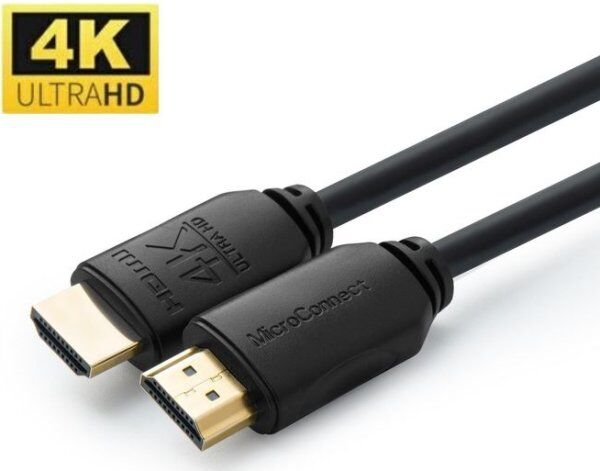 MicroConnect 4k Hdmi Kabel, 1m, Sort