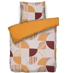 JERYMOOD Rib-Jersey Wendebettwäsche bunte Grafik Mikrofaser Jersey Einzelbett, 2tlg.