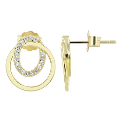 Paar Ohrhänger ADELIA´S "Ohrringe – Ohrstecker aus 925 Silber", Damen, Gr. Damen, Silber 925 (Sterlingsilber), gold, Ohrringe, Schöne Geschenkidee zum Valentinstag