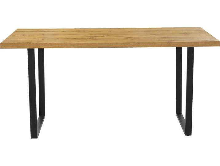 Esstisch JOCKENHÖFER GRUPPE Leipzig , schwarz, wildeiche, B:160cm H:76cm T:80cm, Tische, Esstisch, stilvolle Wildeiche-Optik, melaminbeschichtet, 160x80 cm