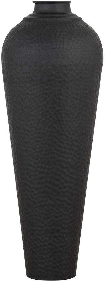 Ivy Bronx Costantina Handmade Metal Table Vase Black 80cm H x 31cm W x 31cm D
