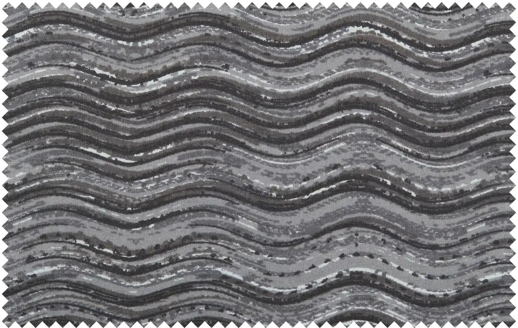 como Renforcé Wende-Bettwäsche  Wellen ¦ grau ¦ Maße (cm): B: 135
