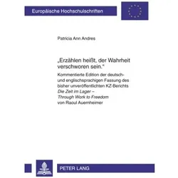'Erzählen heisst, der Wahrheit verschworen sein.', Fachbücher von Patricia Ann Andres