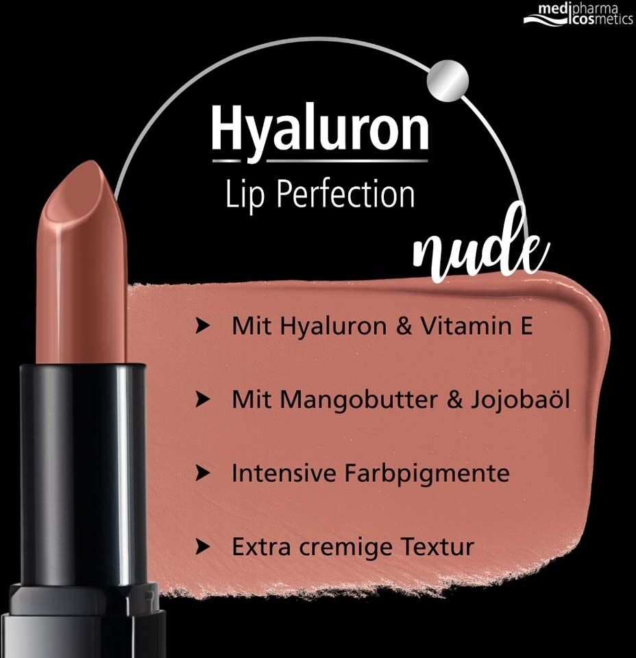 medipharma cosmetics Hyaluron Lip Perfection Lippenstift nude 4 g rot 4 g Lippenstift