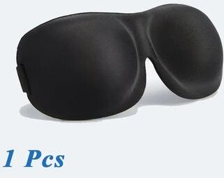 Inspire Select 3D Memory Foam Sleep Mask Light Blocking Eye Shade Soft Padded Blindfold For Deep Sleep Travel Naps Night Rest black