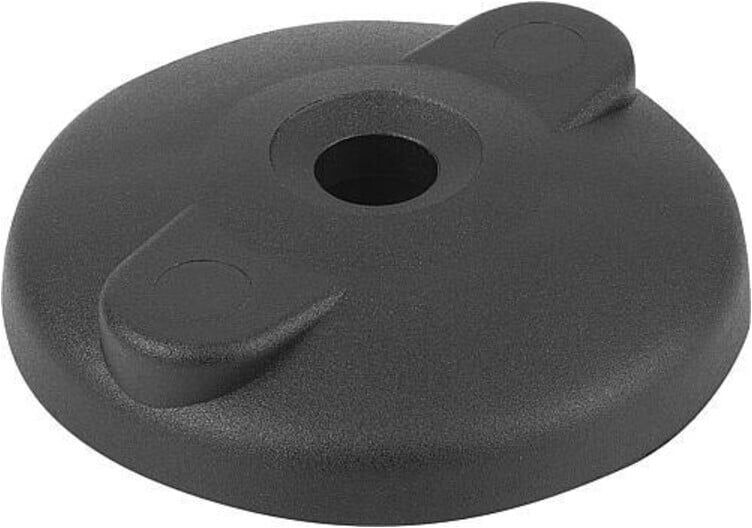 KIPP Teller Form C Thermoplast schwarz Ø 80mm (K0423.3080)