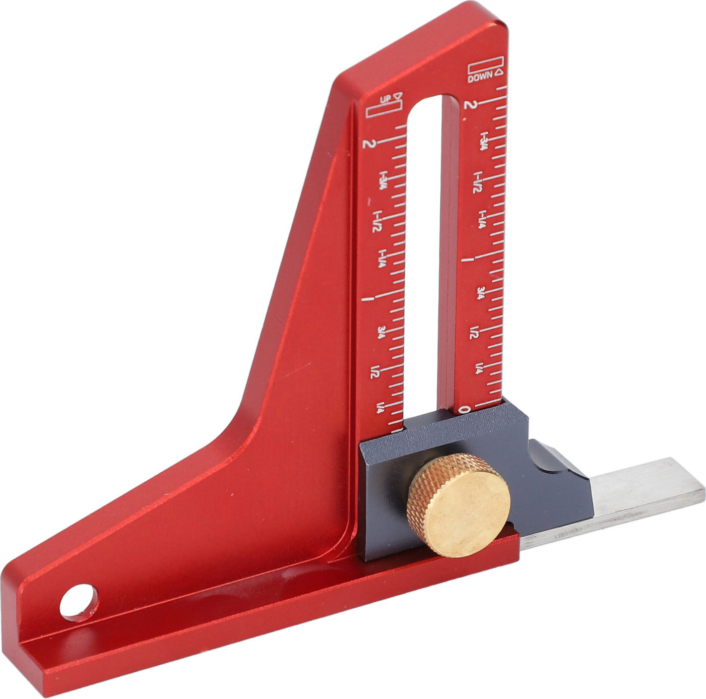 Cocosity Hoogtemeter en dieptemeter voor zaagtafel en houtbewerking, 0,2 inch liniaal voor instellen van bandsagblad en routerbit