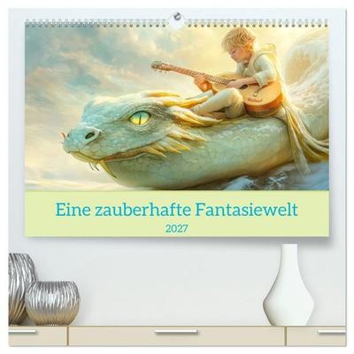 Eine zauberhafte Fantasiewelt (hochwertiger Premium Wandkalender 2027 DIN A2 quer), Kunstdruck in Hochglanz