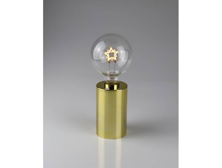 LED Dekoobjekt AM DESIGN Stern Lampe gold , gold, H:22,5cm L:9,5cm, Leuchten, LED Dekoobjekt, 9x22,5 cm