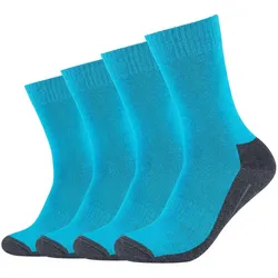 4er Pack camano Pro Tex Crew Funktionssocken 0032 - turquoise 35-38