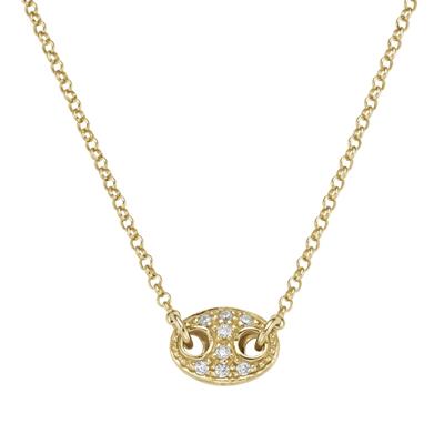 Collier SMART JEWEL "Mittelteil mit Zirkonia, Silber 925", gold, Halsketten, Damen, 43cm, Silber 925 (Sterlingsilber), Collier