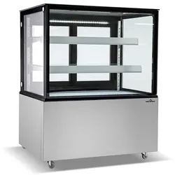 Edelstahl-Kühlvitrine zur Präsentation - 940 x 688 x 1200 mm - PREMIUM - GOLDINOX