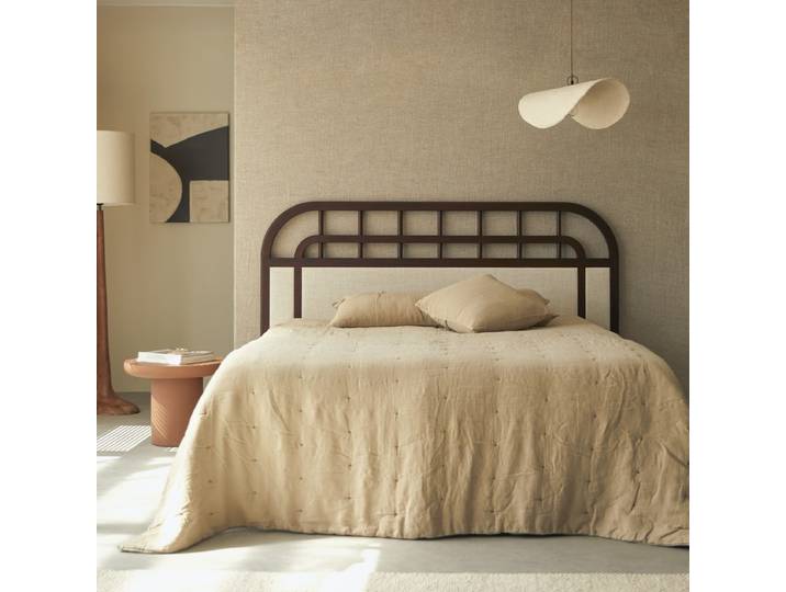 Bett-Kopfteil Ael aus Mindiholz, 190 cm - Braun