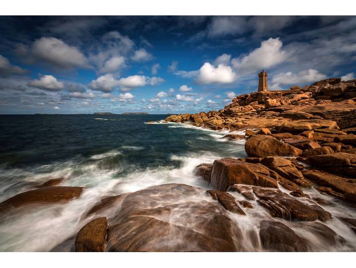 Fototapete PAPERMOON Photo-Art SUS BOGAERTS, LE PHARE DE PLOUMANAC'H , bunt, B:4m L:2,6m, Vlies, Tapeten, Fototapete