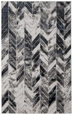 Grand Bazaar Orin Machine Made Chevron Modern Area Rug