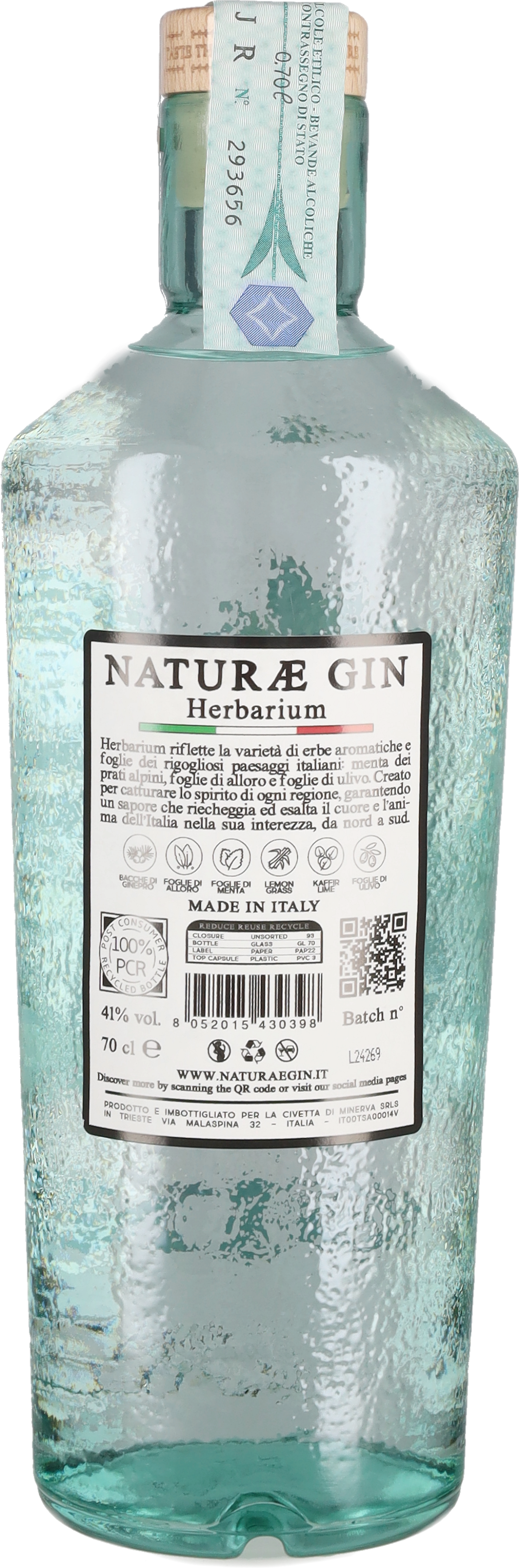 Naturae Gin Gin Distilled 'Herbarium' Naturae