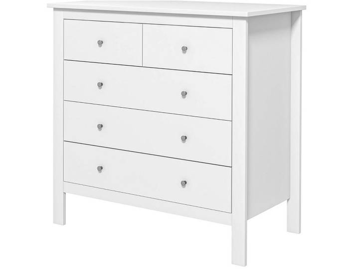 Okmyhome Kommode 79/80,5/39,5 cm Weiß aus Holzwerkstoff mit leisem Öffnen und Schließen, Rechteckig, 39.5x80.5x79 cm, Kleinmöbel, Kommoden, Kommoden