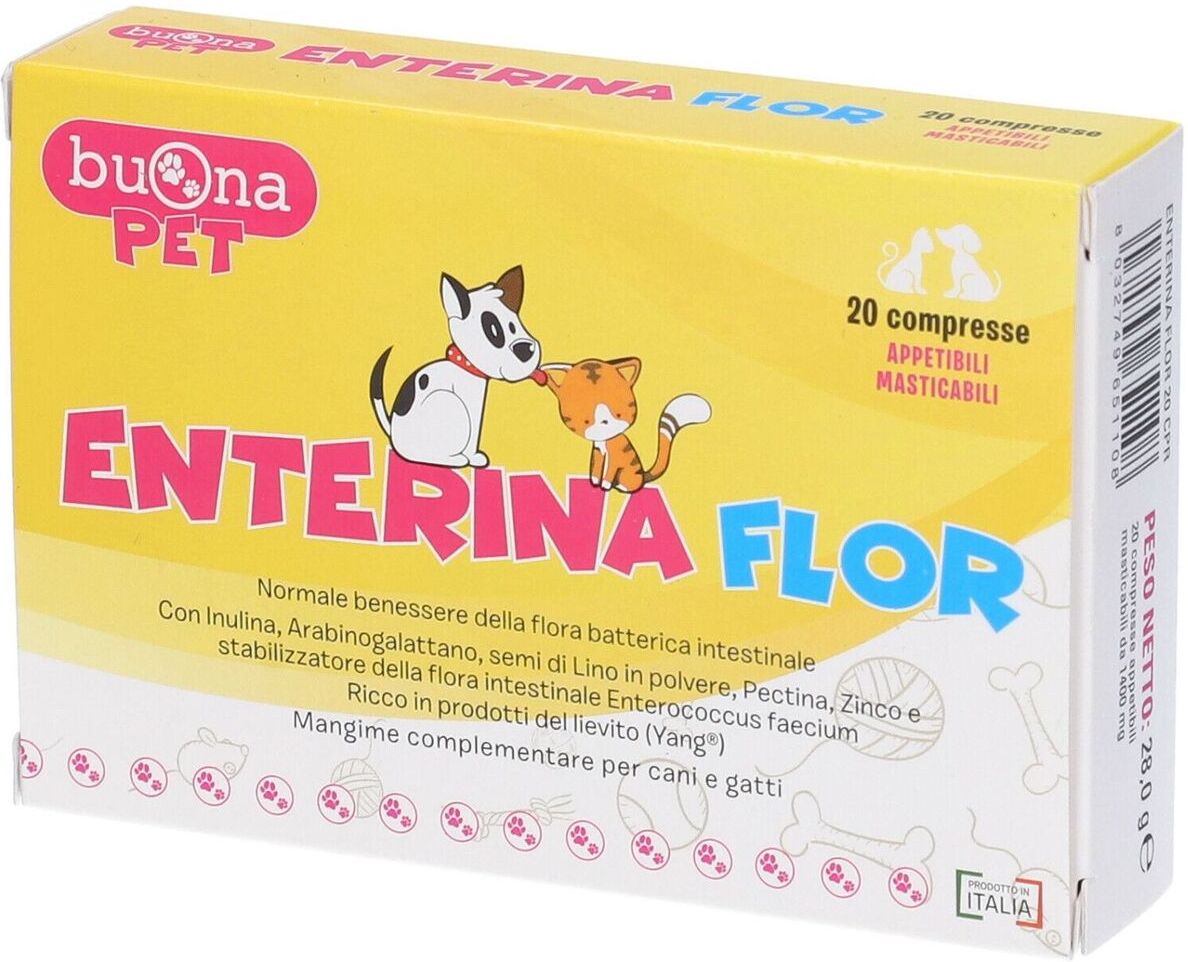 BUONA PET Enterina Flor Mangime Complementare Dietetico Compresse 20CP