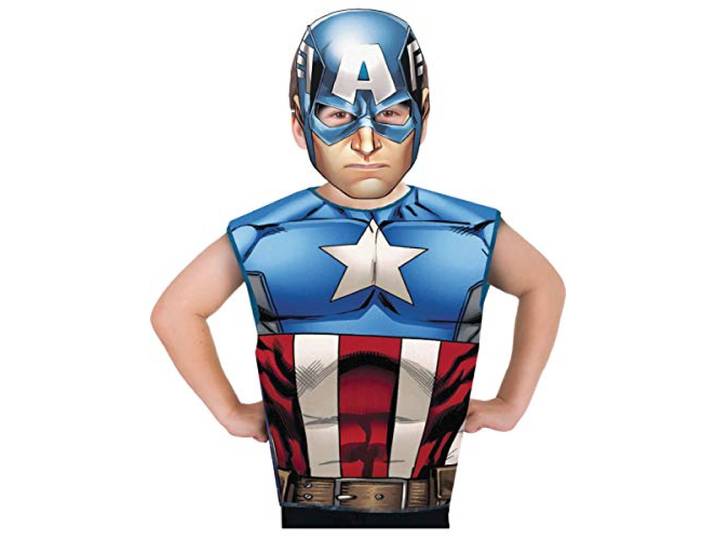 RUBIE'S FRANCE Rubie s Frankrijk – Marvel Heroes Kit degui Captain America, i-620969, één maat