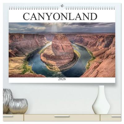 CANYONLAND, USA (hochwertiger Premium Wandkalender 2026 DIN A2 quer), Kunstdruck in Hochglanz