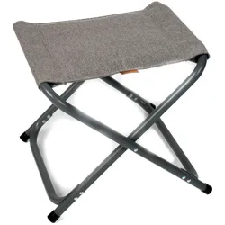 Camping Hocker "TITAN" mit Tischablage, Stofffarbe Campingstuhl: Beige