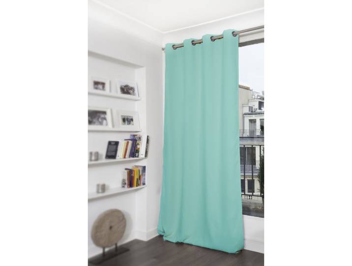 Rideau occultant oeillets bleu mc430 140lx260h