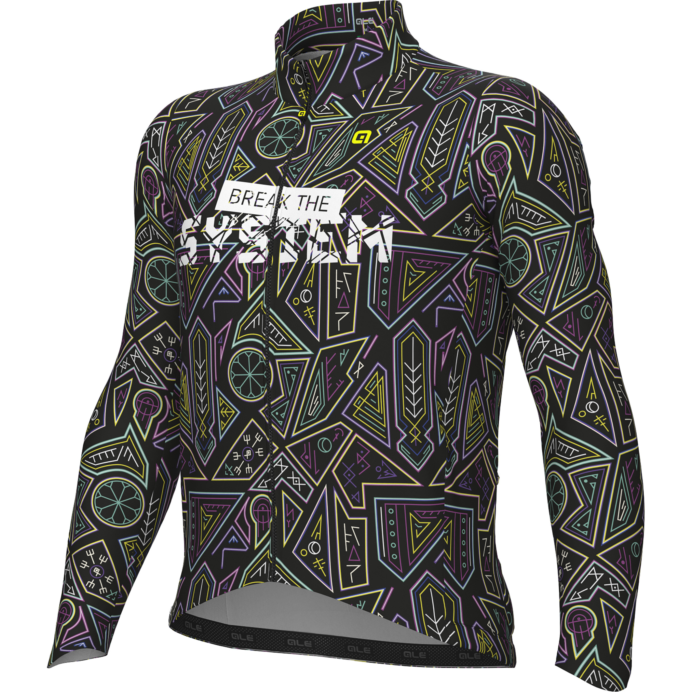 Alé System Trikot Herren Radtrikots schwarz Größe XL Rennrad | Gravel Windabweisend