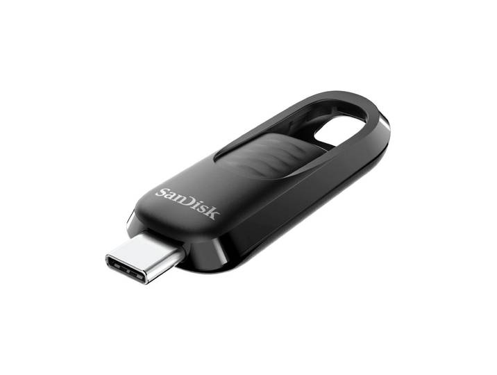 SanDisk ULTRA SLIDER 128GB USB 3.2 Gen 1 400 MB/s USB-sticks Zwart