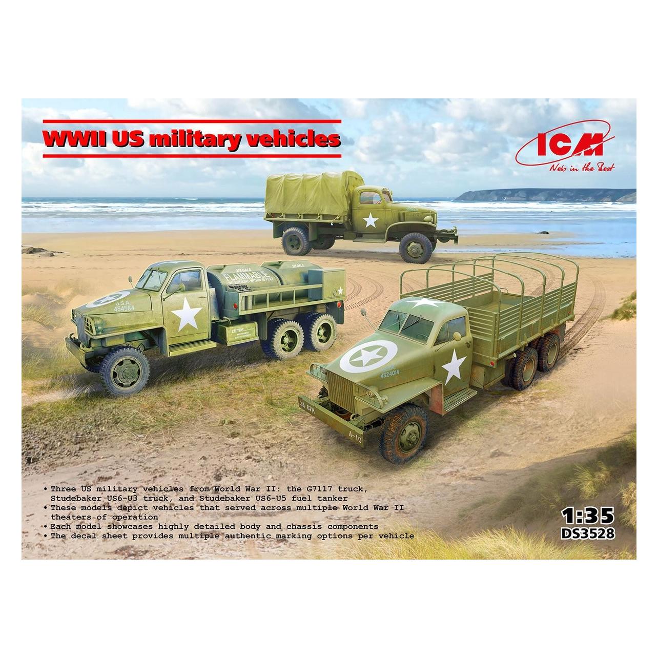 ICM Camion Militari Americani Seconda Guerra Mondiale (DS3528)