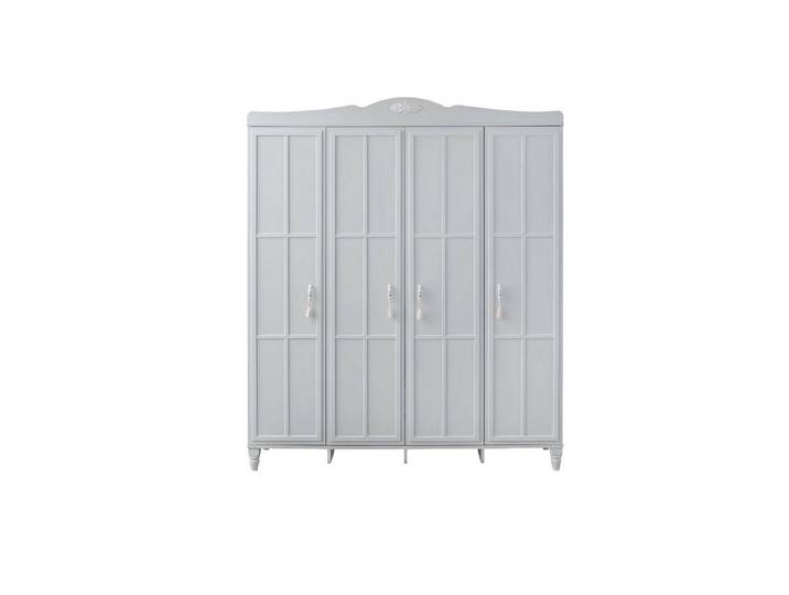 JVmoebel Kleiderschrank Moderner Kleiderschrank aus weißem Holz für Kinderzimmer (Kleiderschrank) Made in Europa