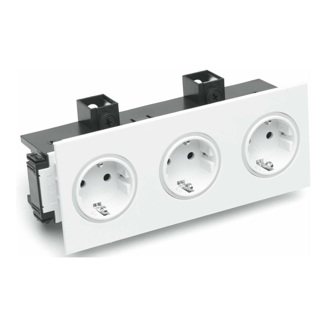 Rehau Steckdose 3-fach SIGNA IN rws BRK 3STD rws/rt (6121036)