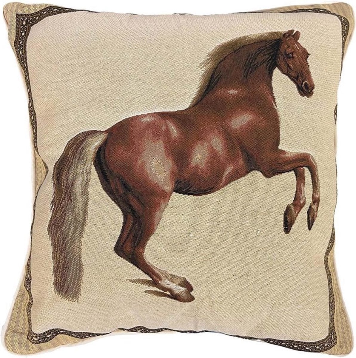 Signare Kussenhoes Whistlejacket George Stubbs Paard van luxe gobelinstof