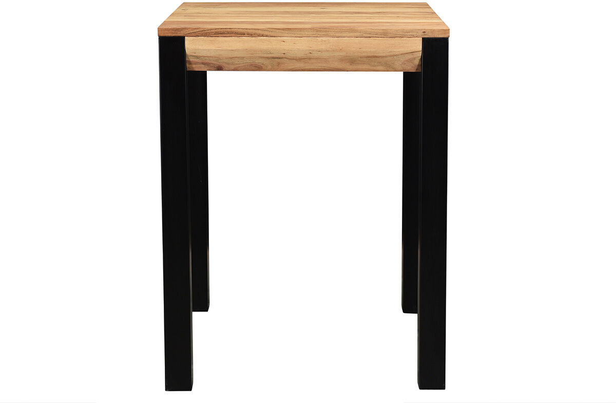 Miliboo Table de bar extensible en bois massif et métal L80-135 cm TRAP