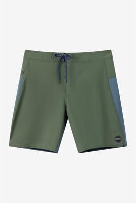 O'Neill s Hyperfreak Trvlr Tech Enduro 19"" Board Shorts in Dark Olive, Size 29, Elastane/Nylon/Polyamide"