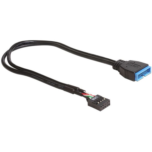 Delock 19 poliger USB 3.0 Pin-Header Buchse für 9pol USB Stecker (83281)