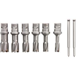 Fein Kernbohrer Best Of HM Ultra 35 Set, 63127086040, 8-teilig, 12 - 22 mm Ø, aus Hartmetall, QuickIN