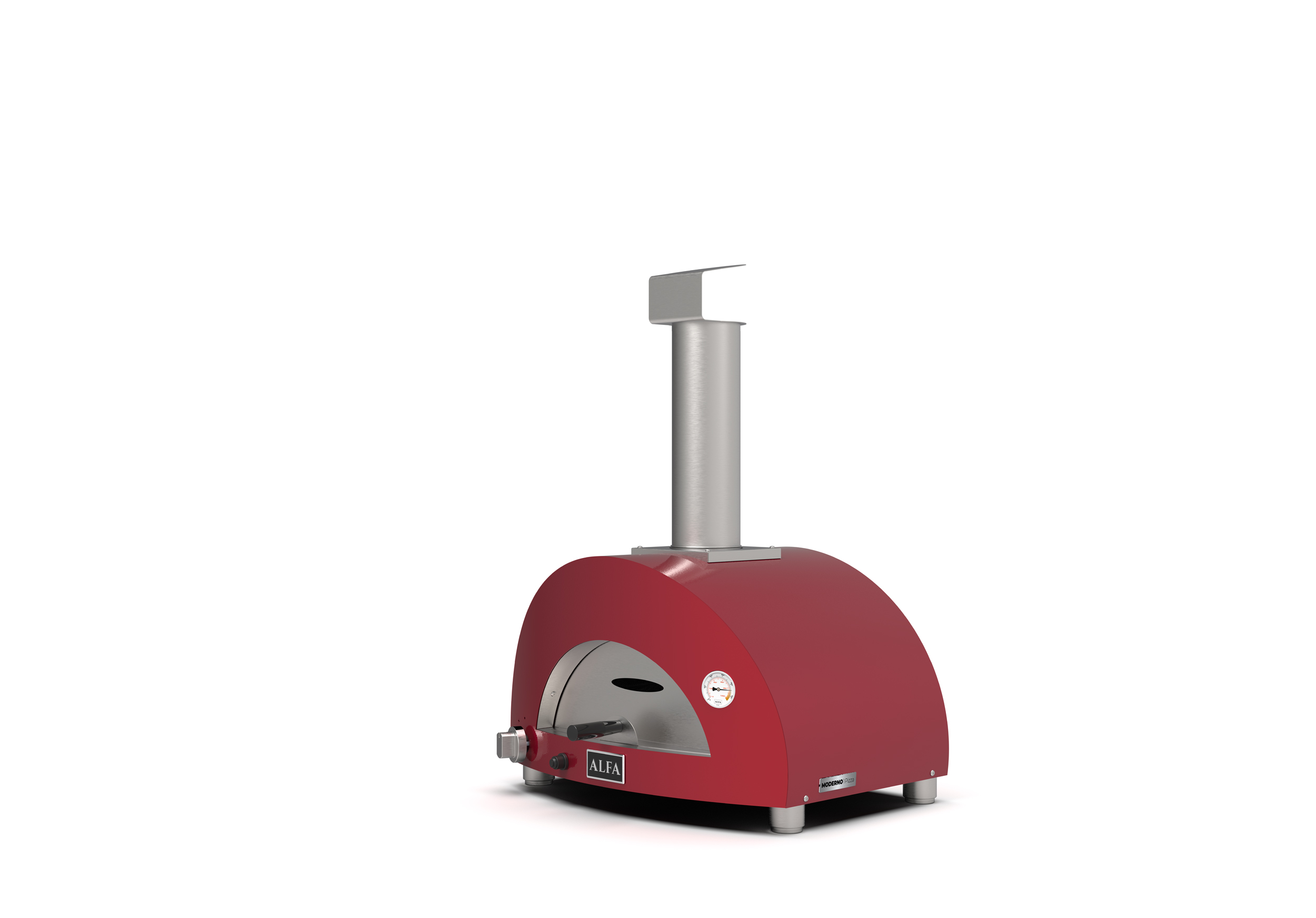 Alfa Forni Moderno 1 Pizza Gas Antik Rot