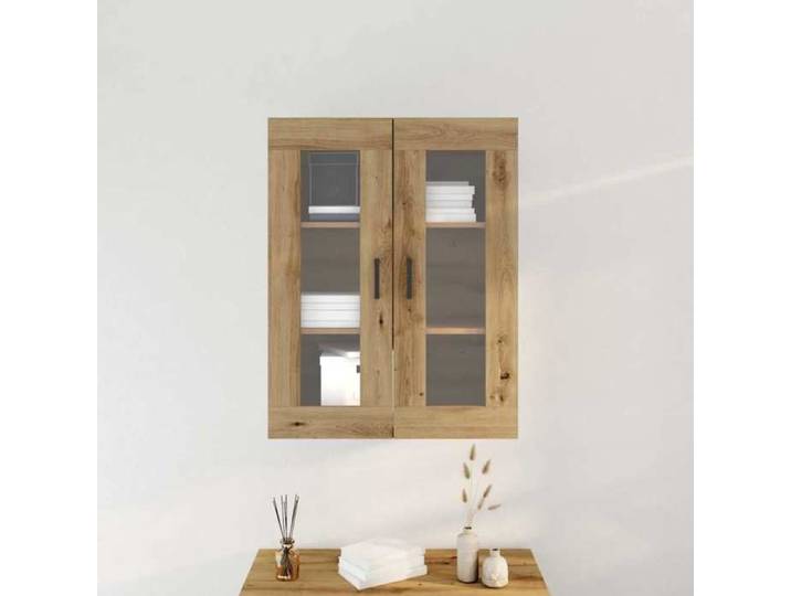 Décoratif - Meuble mural Placard Armoire de cuisine meuble de rangement Montage mural Chêne artisanal 69 5x34x90cm con2811179