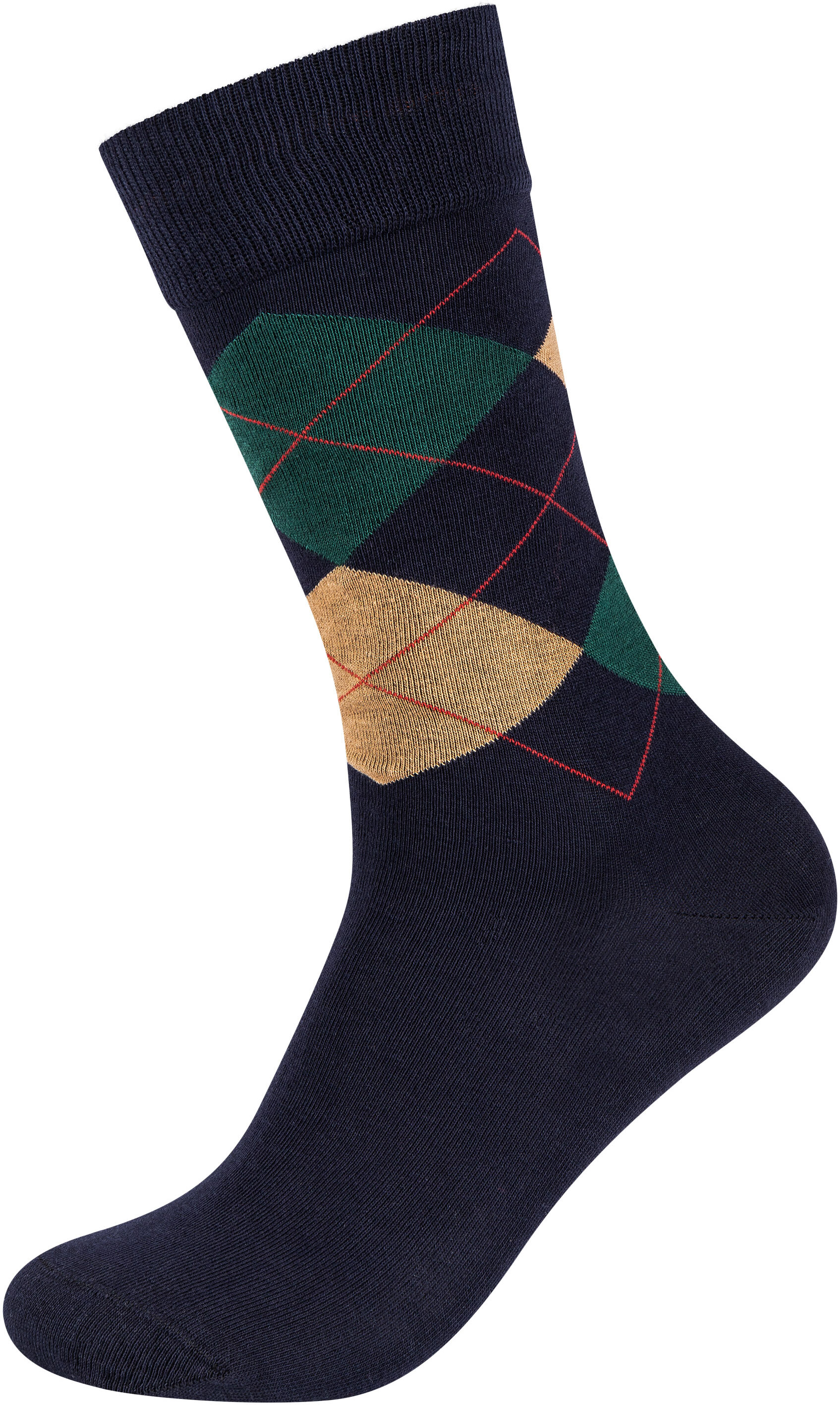 Sneakersocken CAMANO "ca-soft", Herren, Gr. 39-42, blau (schwarz saphire), Baumwolle, Elasthan, Polyamid, unifarben, Socken Sneakersocken, mit elastischem Bund schwarz saphire 39-42