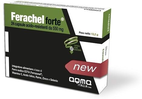 AQMA ITALIA Srl Ferachel Forte 24 compresse - Integratore di Ferro per il Tuo Benessere