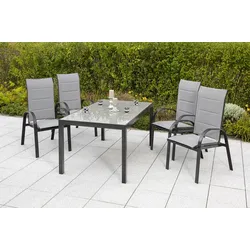 Merxx 5tlg. Marini Set Tisch 150x90 cm