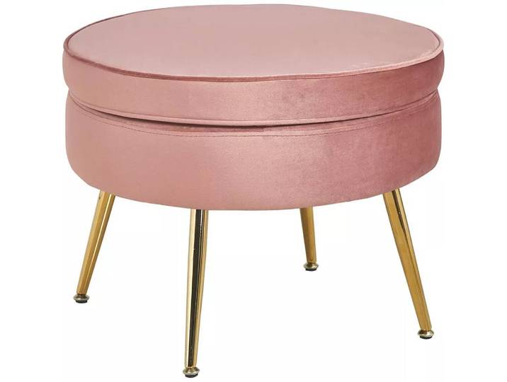 mutoni - Sitzpouf Samt rose, One Size, Multicolor