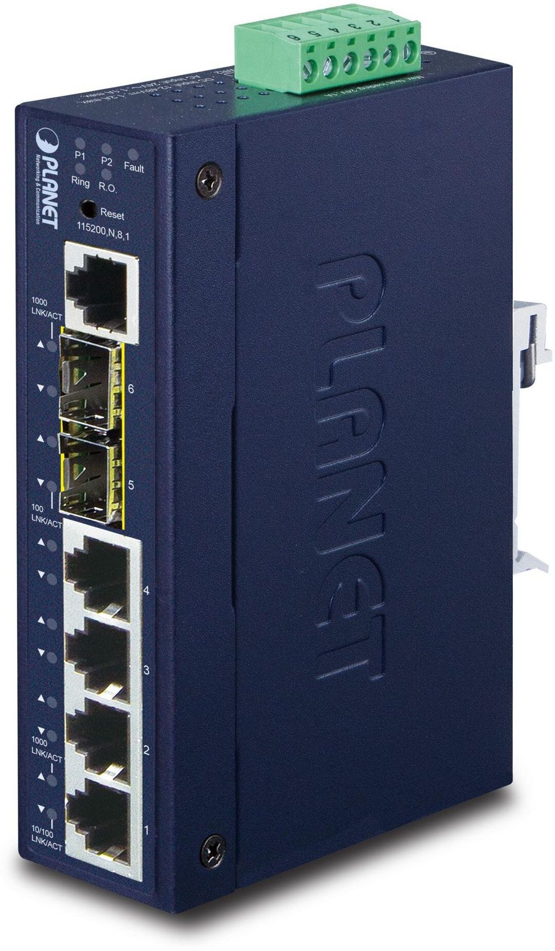 PLANET IGS-5225-4T2S Industrial 4-Port Gigabit + 2-Port 100/1000X SFP L2+ Managed Switch