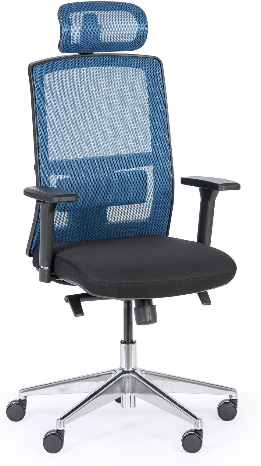 B2B Partner Bürostuhl NED MF, schwarz/blau