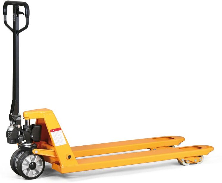 B2B Partner Palettenhubwagen, Tragfähigkeit 2000 kg, Gabellänge 1150 mm, Gummirädern