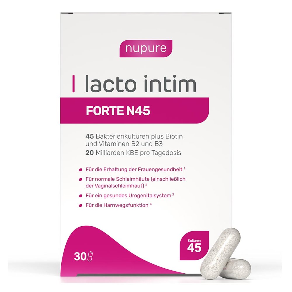 AixSwiss B.V. Nupure Lacto Intim Forte N45 Kapseln vegan 19862282