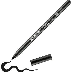 Edding Porzellanstifte 4200 Porzellanpinselstift, schwarz, Pinselspitze 1-4 mm, spülmaschinenfest