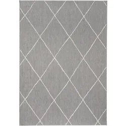 benuta Nest In- & Outdoor-Teppich Metro Grau 80x150 cm - Teppich für Balkon, Terrasse & Garten
